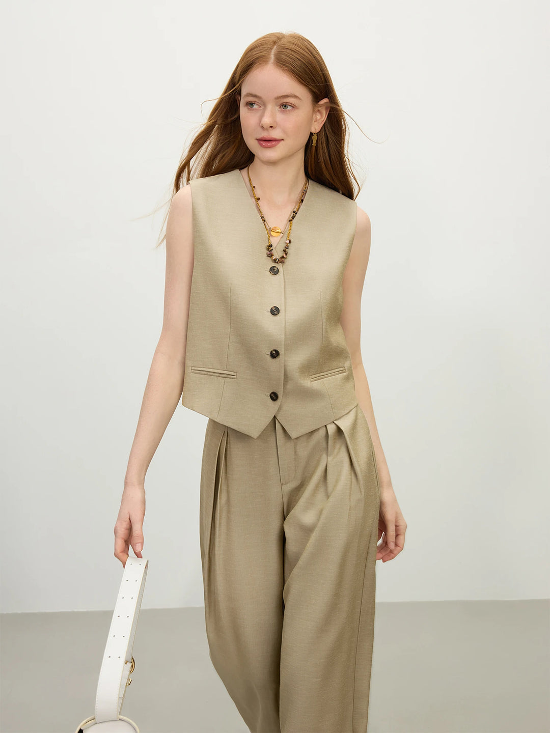 Michelle - Elegant Linen Vest