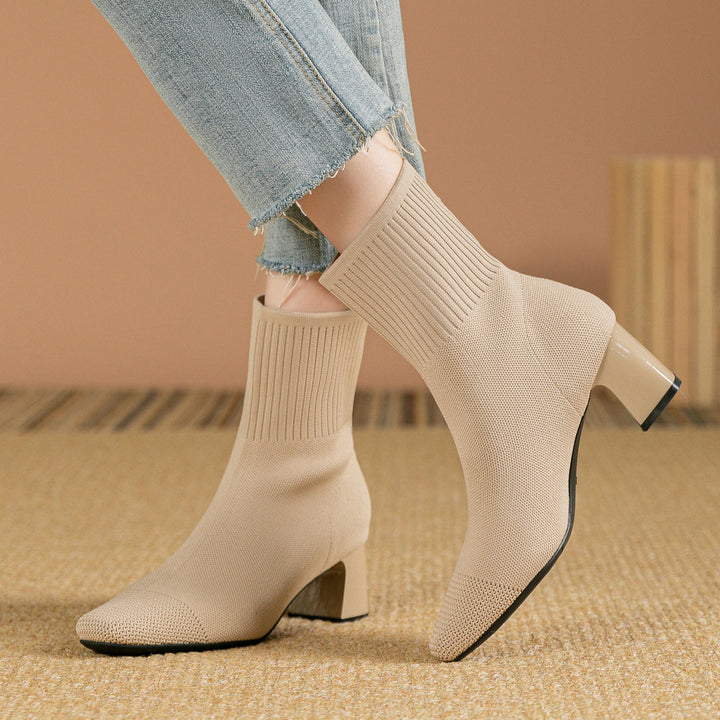Ivana - Sleek Knit Booties