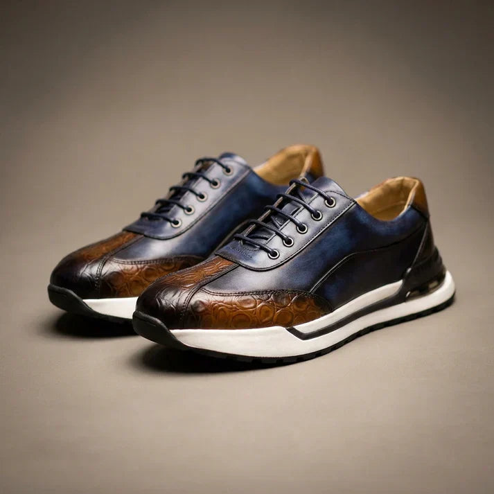 Hollander - Sleek Embossed Leather Shoes