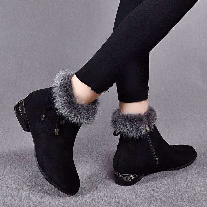 Claire - Plush Ankle Boots