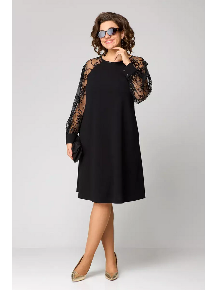 Francine - Elegant Sheer Midi Dress