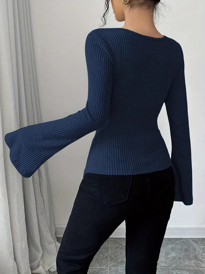 Zaylee - Textured Ribbed Blouse
