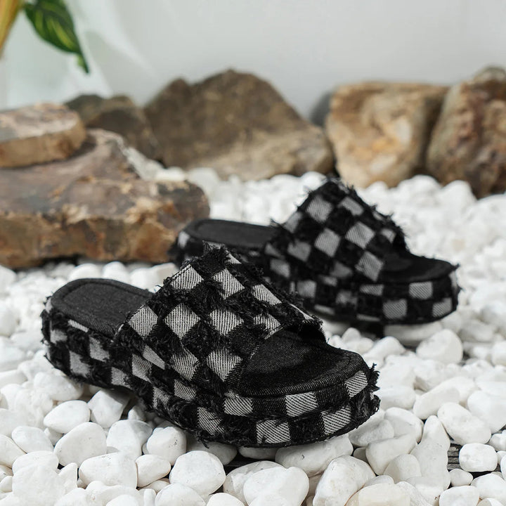 Rhiannon - Cozy Denim Sandal
