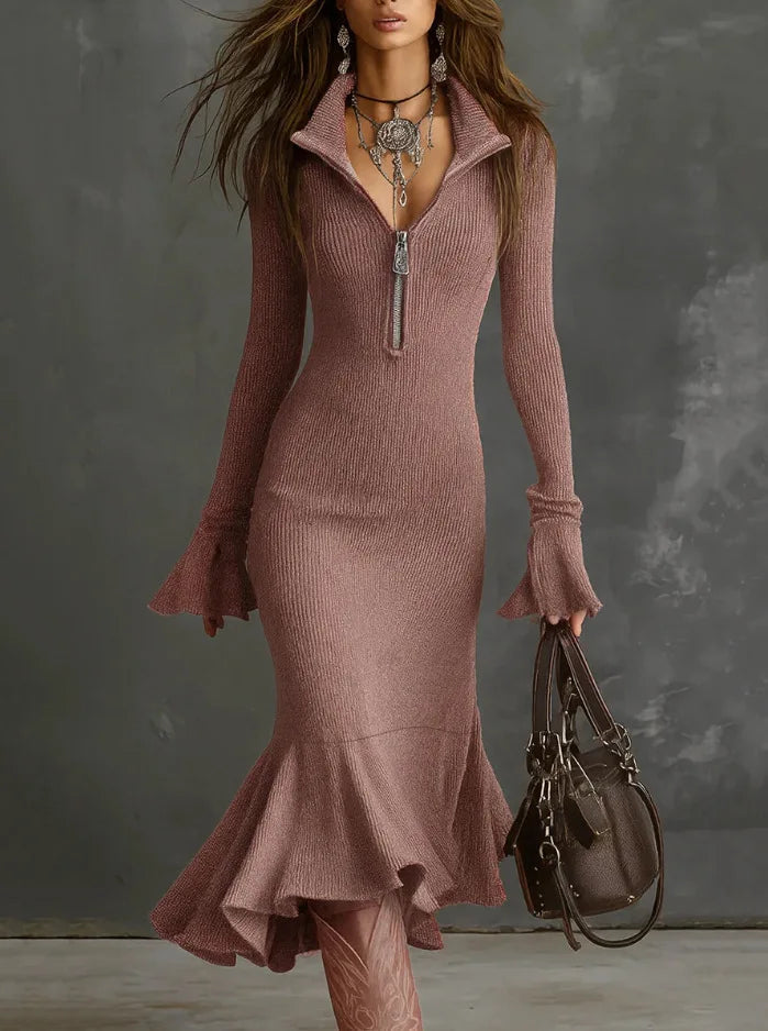 Yasmin - Silken Flare Dress