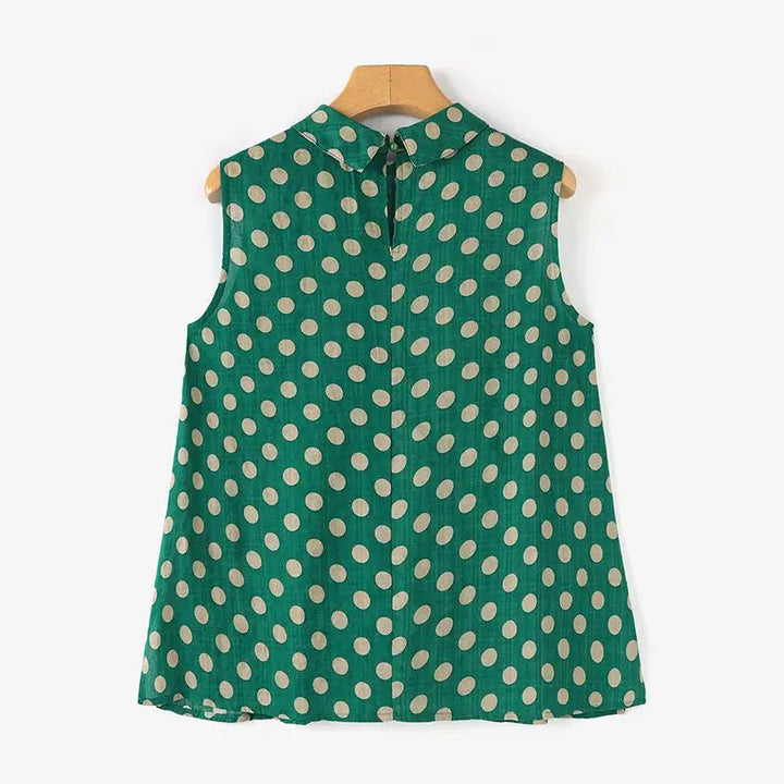 Tina - Airy Polka Blouse