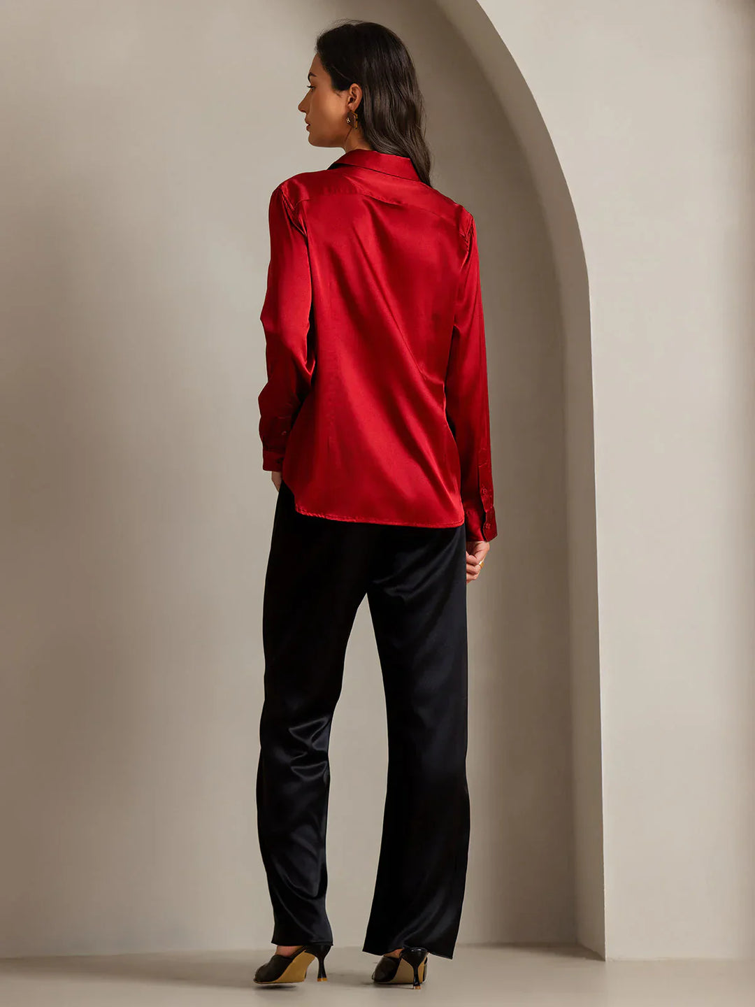 Libby - Soft Satin Blouse