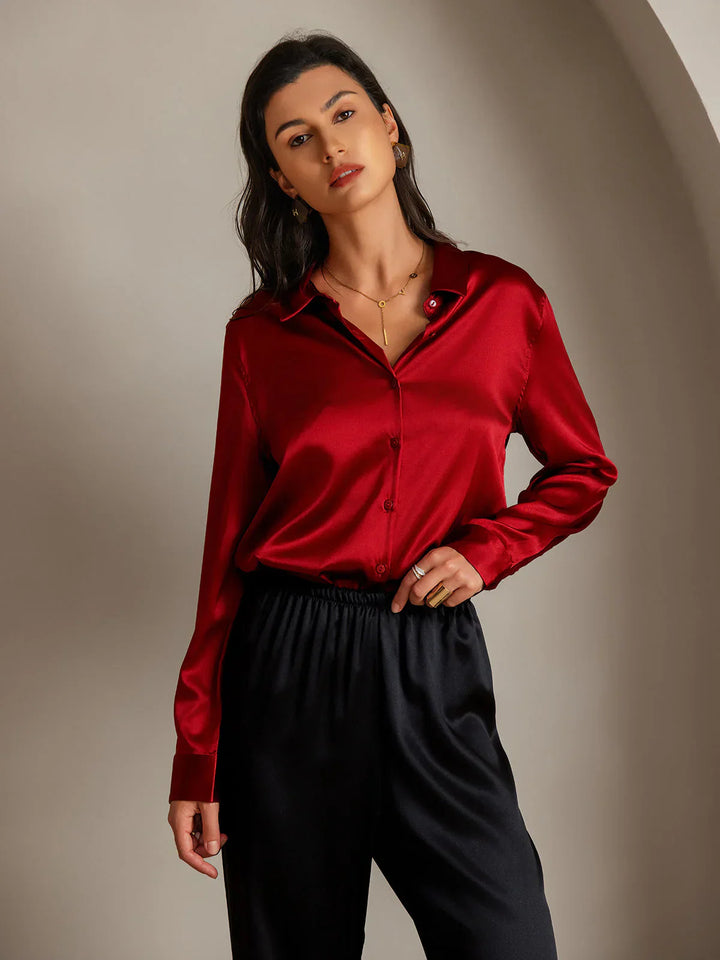 Libby - Soft Satin Blouse