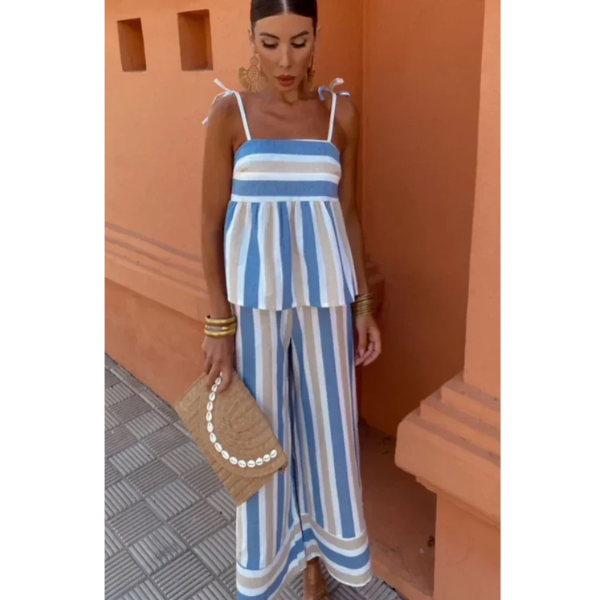 Monica - Breezy Striped Set
