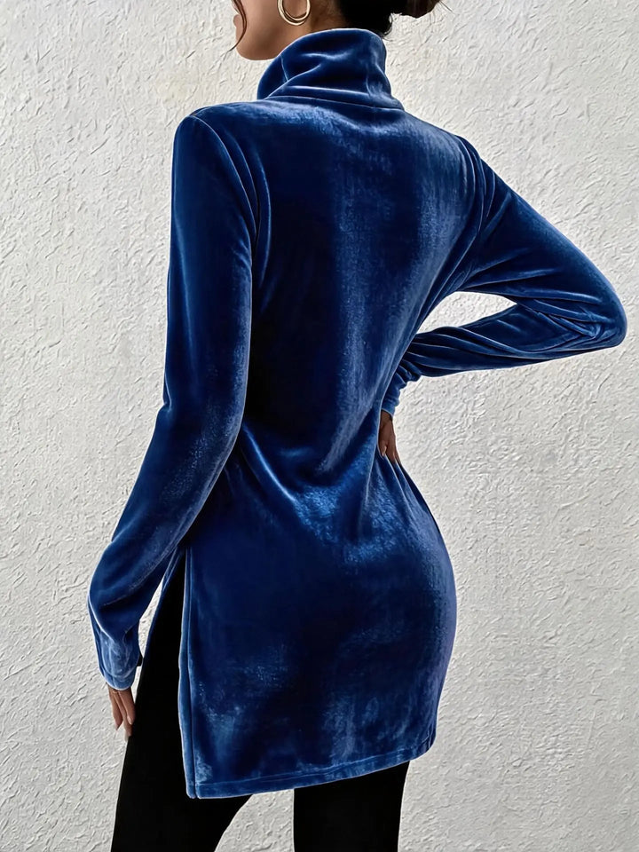 Melanie - Silky Velvet Blouse