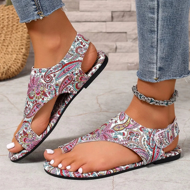 Candice - Vibrant Paisley Sandals
