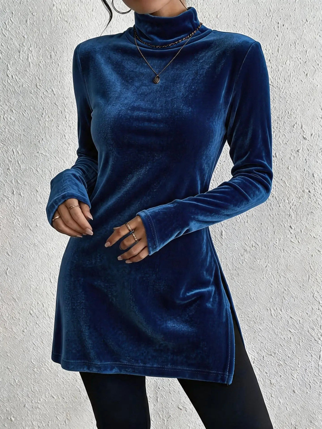 Melanie - Silky Velvet Blouse