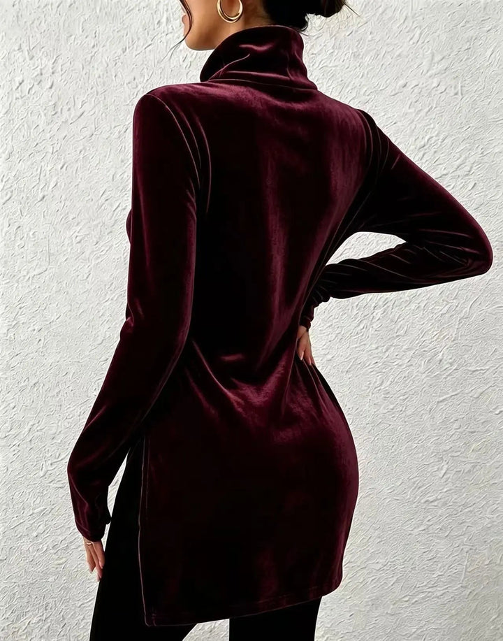 Melanie - Silky Velvet Blouse