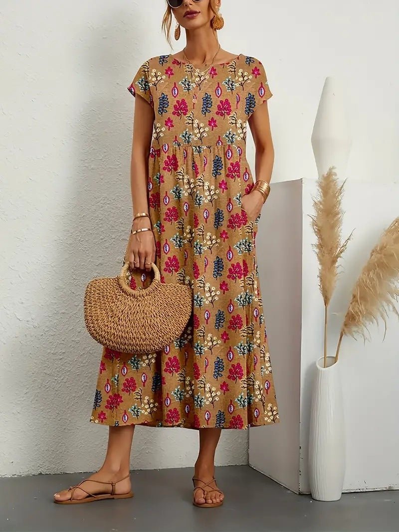 Frida - Flowing Abstract Dress
