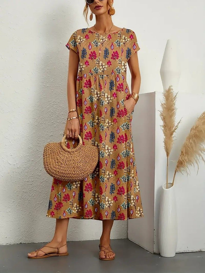 Frida - Flowing Abstract Dress