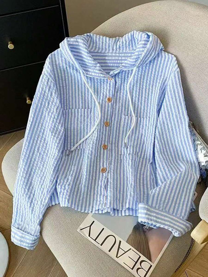 Claire - Soft Striped Hoodie
