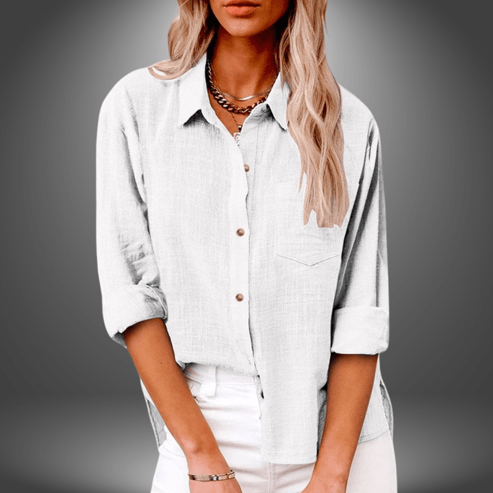 Thalia - Soft Linen Blouse