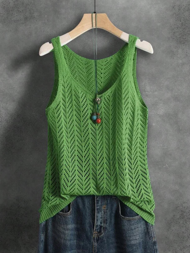 Usha - Breezy Knit Blouse