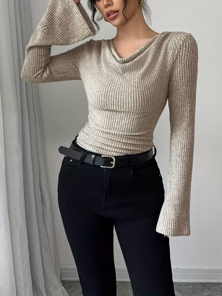 Zaylee - Textured Ribbed Blouse