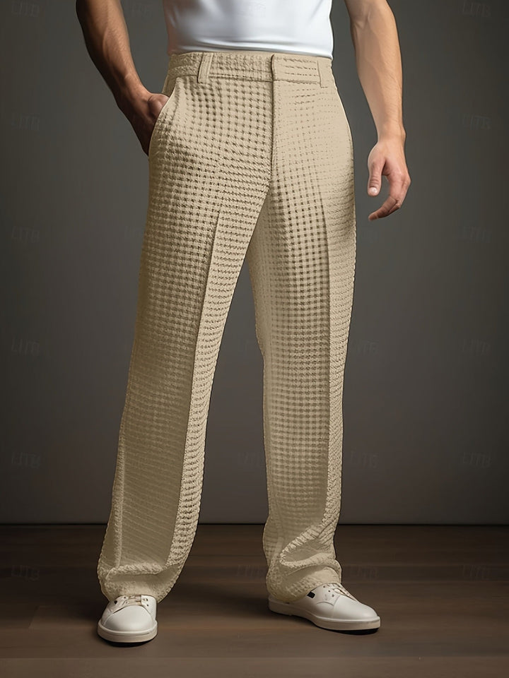 Silas - Textured Relaxed Trousers