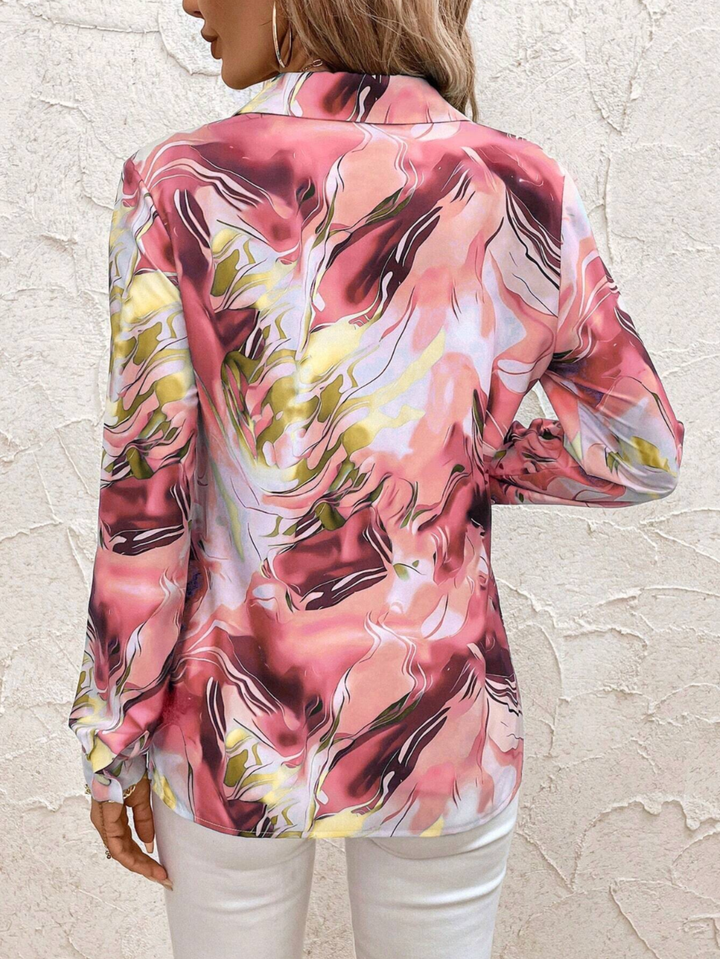 Melody - Glossy Satin Blouse