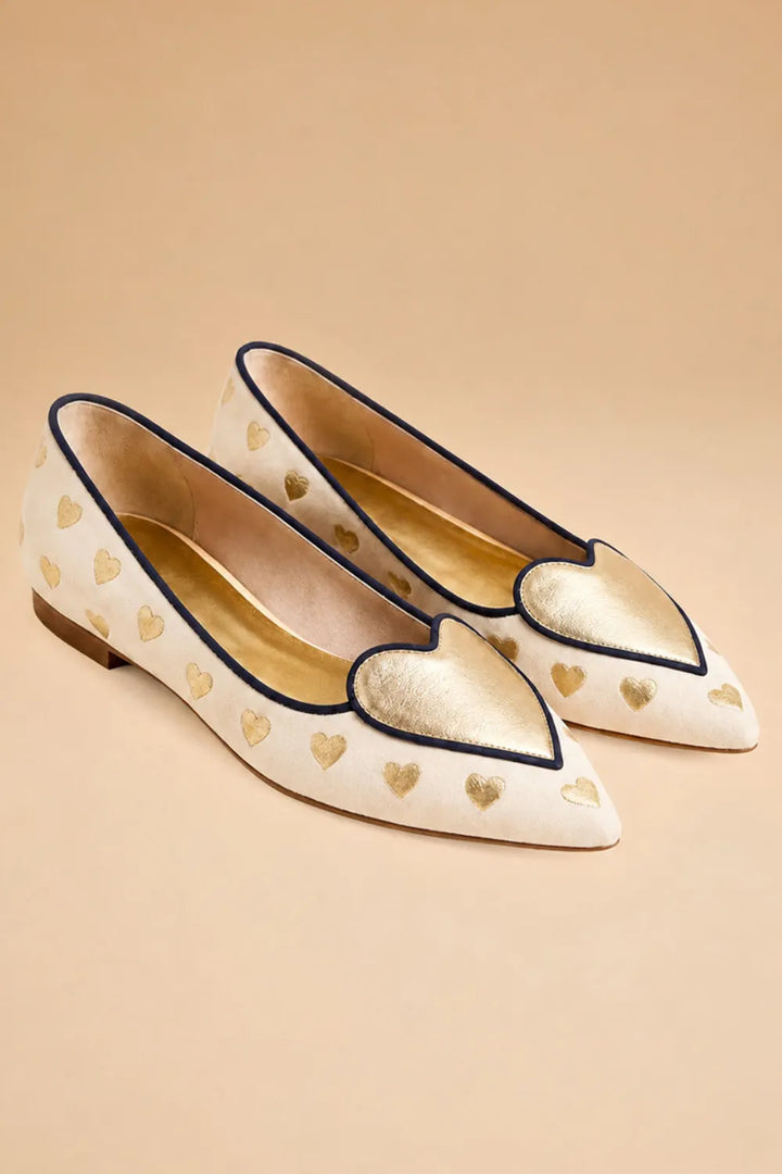 Ashley - Chic Heart Pattern Sandals