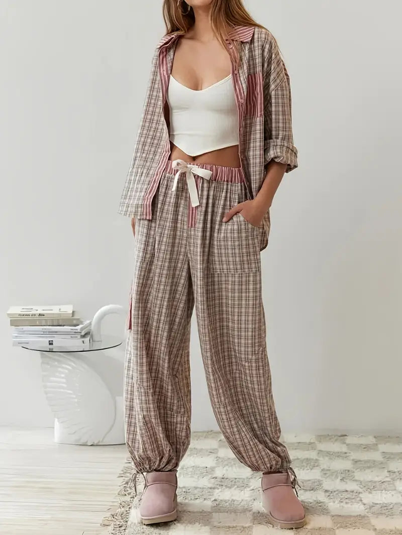 Marissa - Relaxed Plaid Ensemble