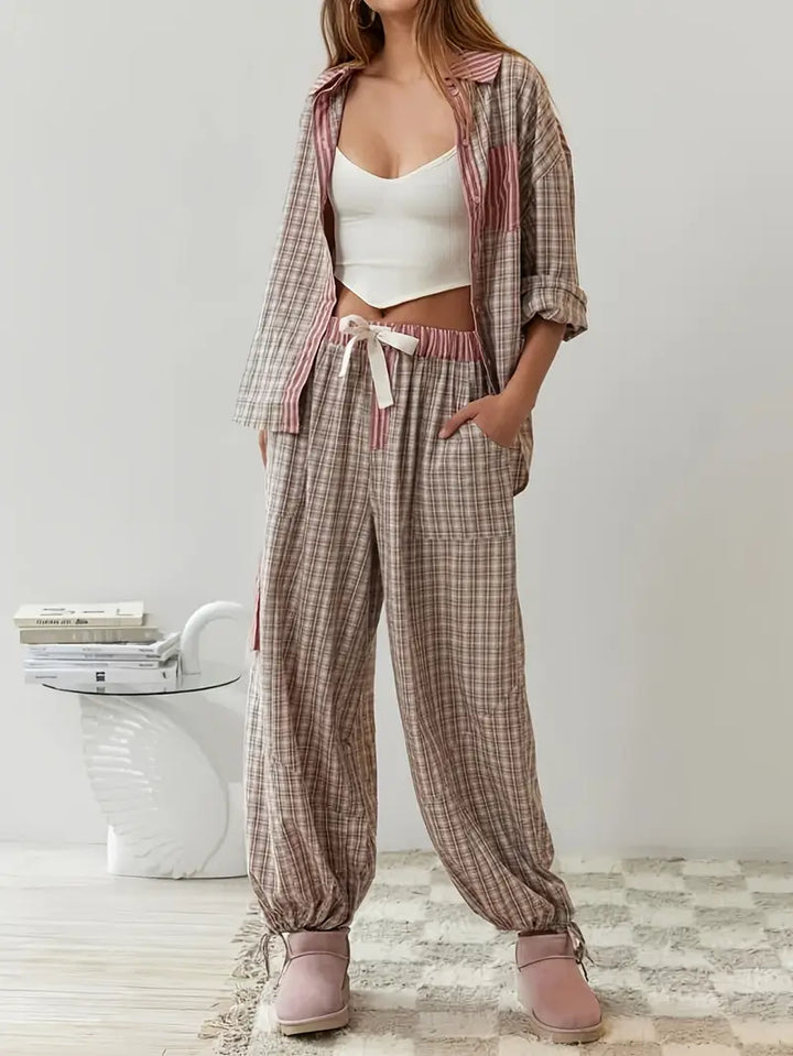 Marissa - Relaxed Plaid Ensemble