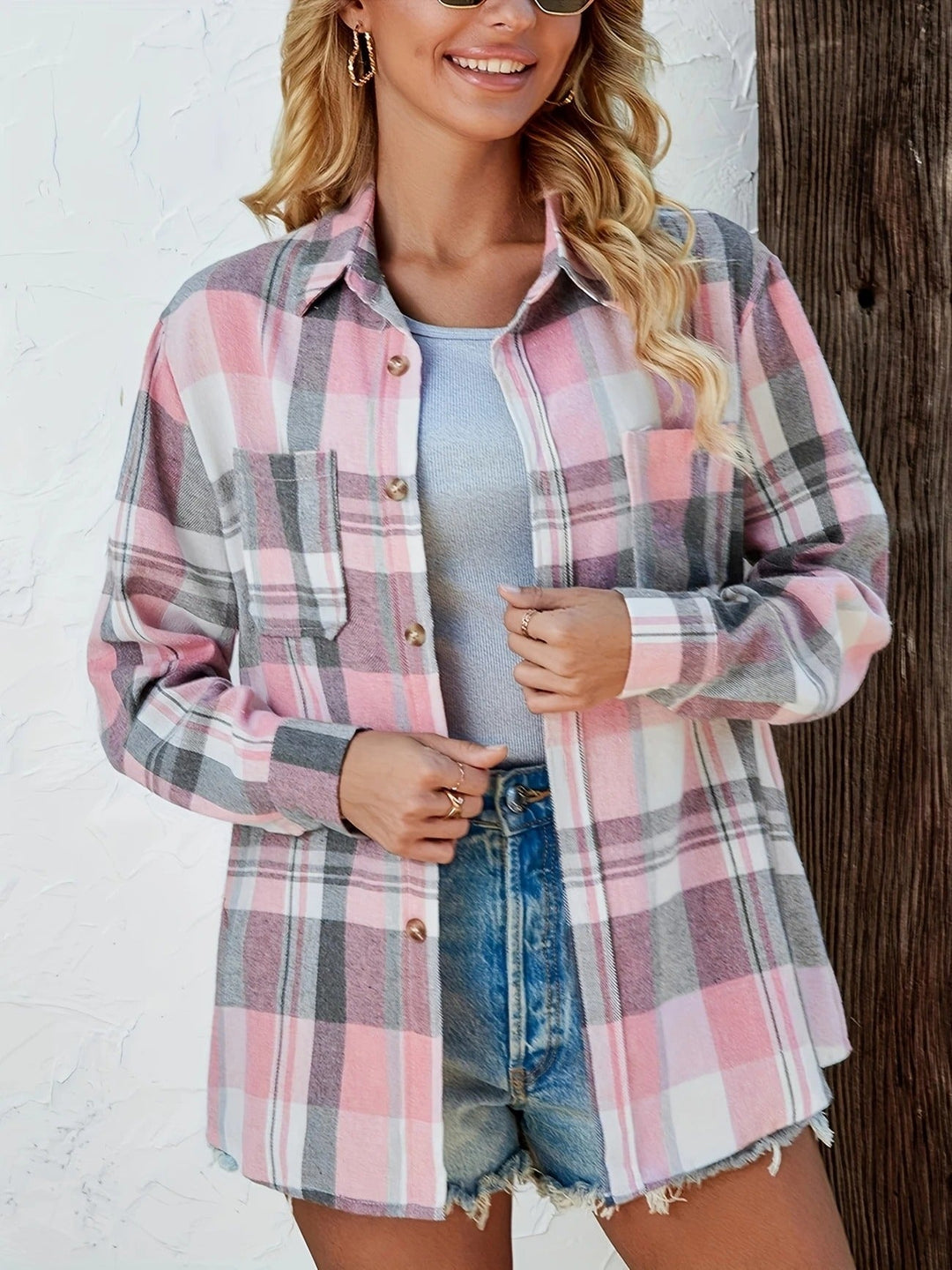 Rachel - Soft Checkered Shirt