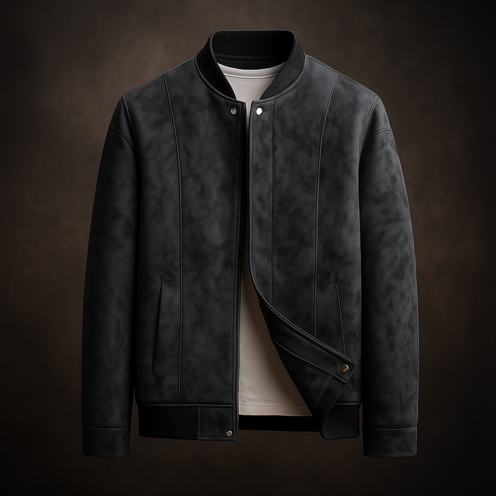 Mason - Sleek Suede Bomber