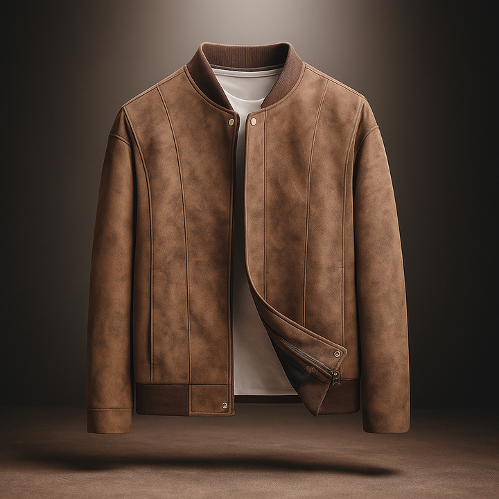 Mason - Sleek Suede Bomber