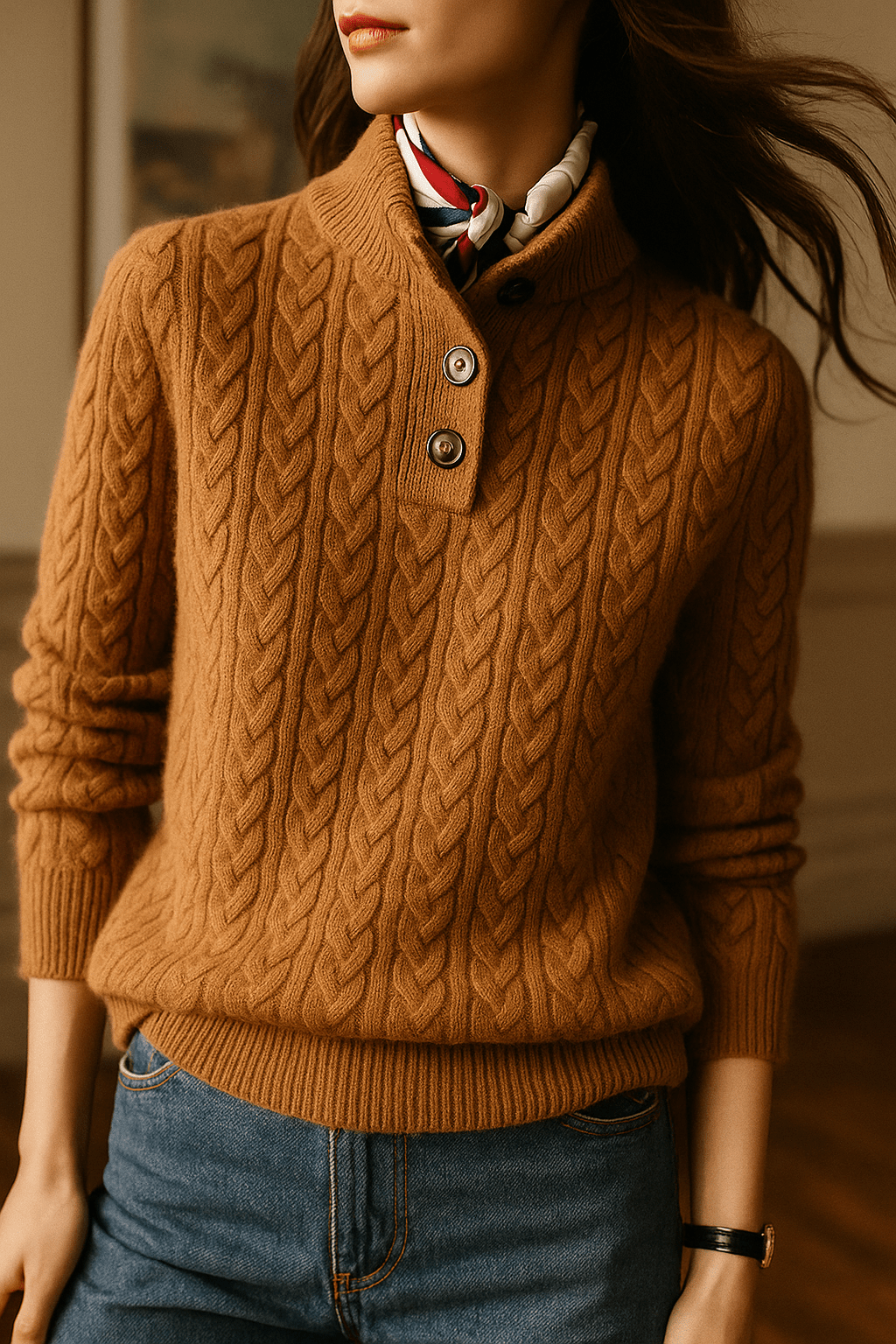 Elliana - Cozy Cable-Knit Sweater