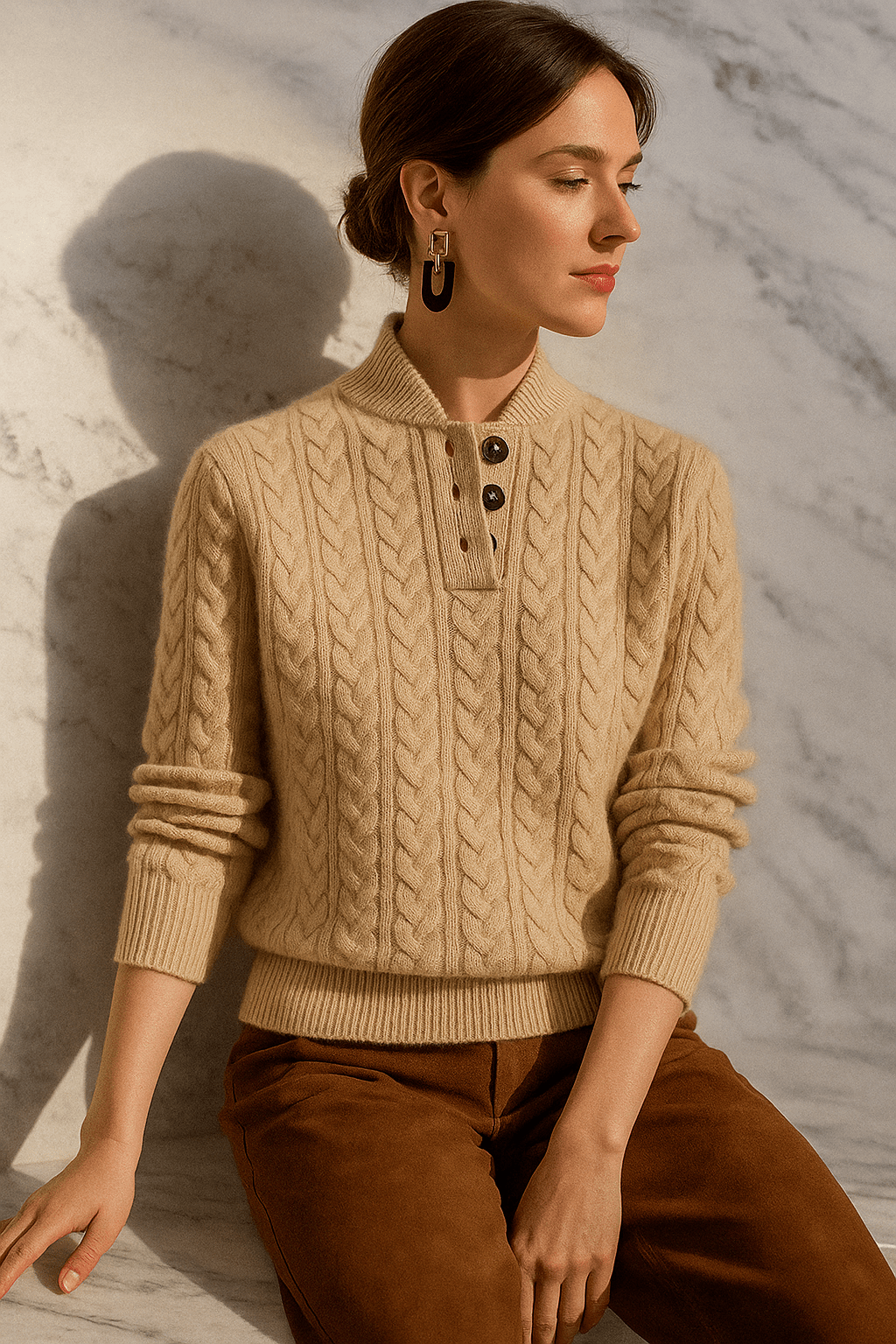 Elliana - Cozy Cable-Knit Sweater