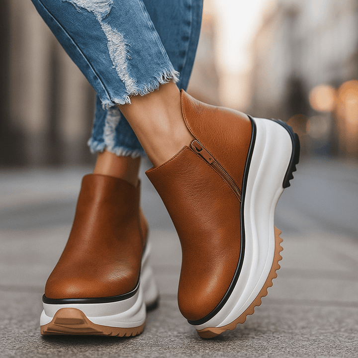 Natasha - Sturdy Leather Boots
