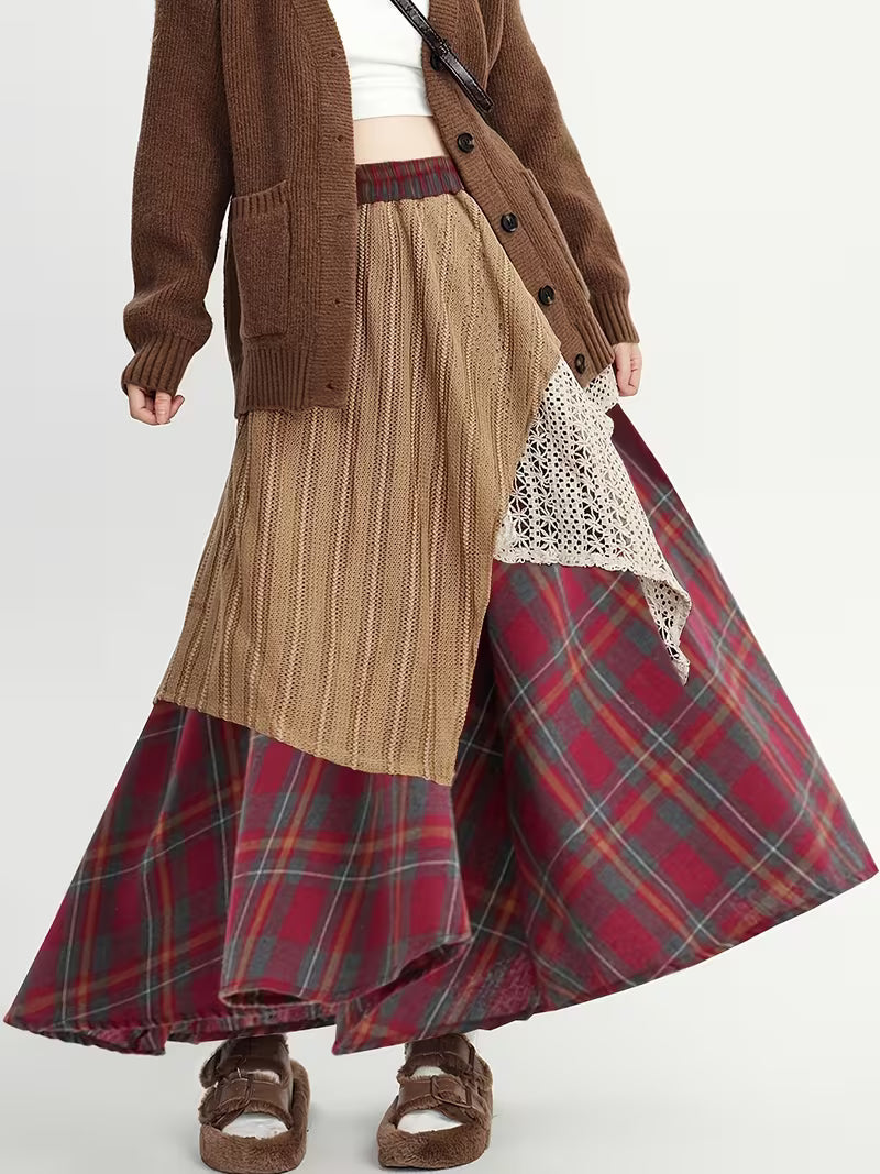 Heather - Cozy Layered Skirt