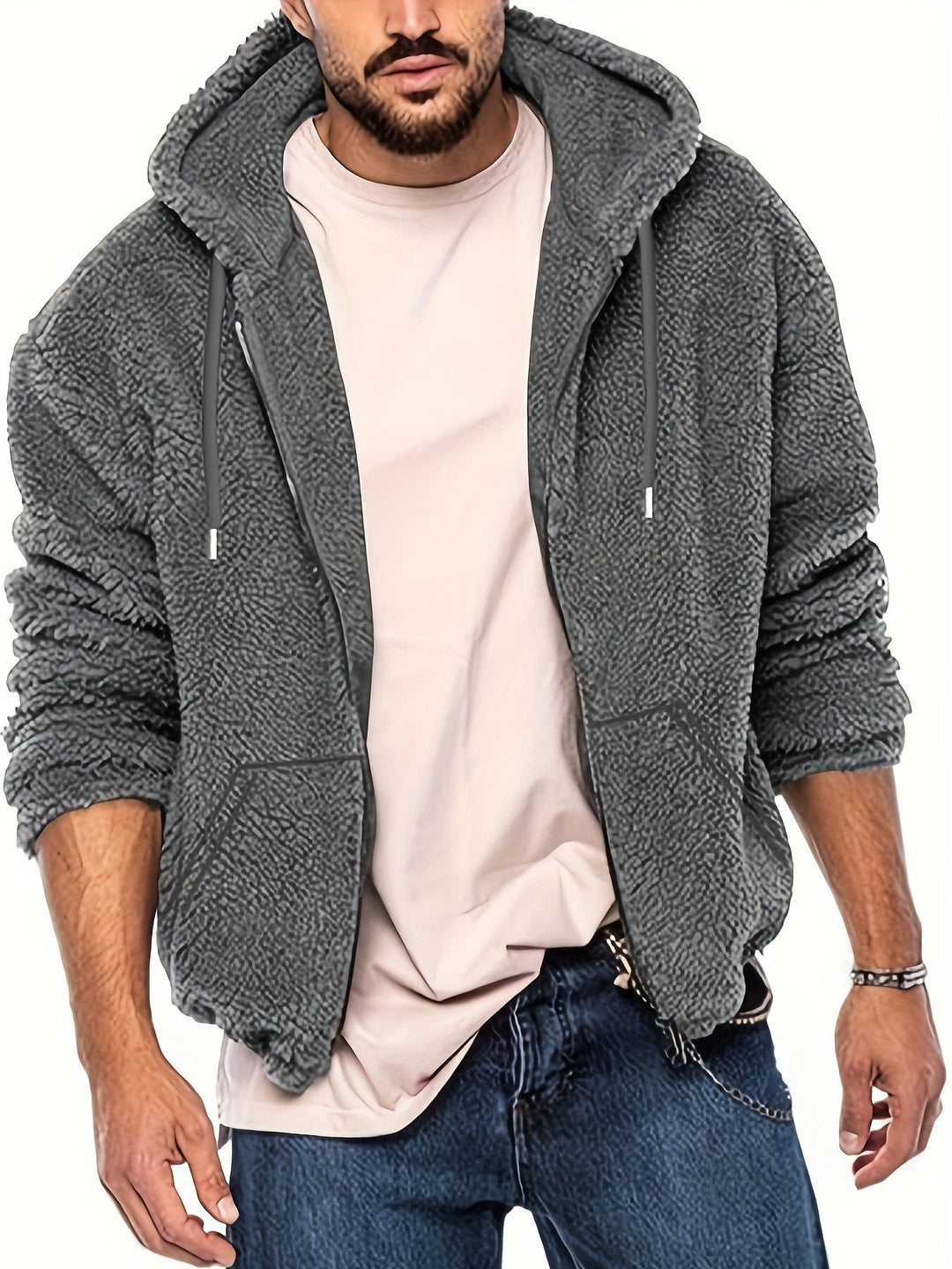 Dorian - Plush Hoodie Jacket