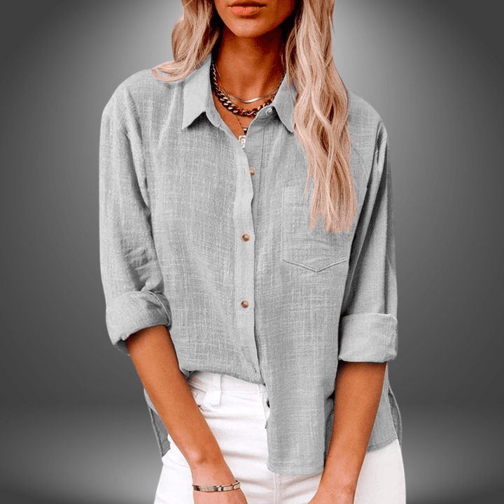 Thalia - Soft Linen Blouse