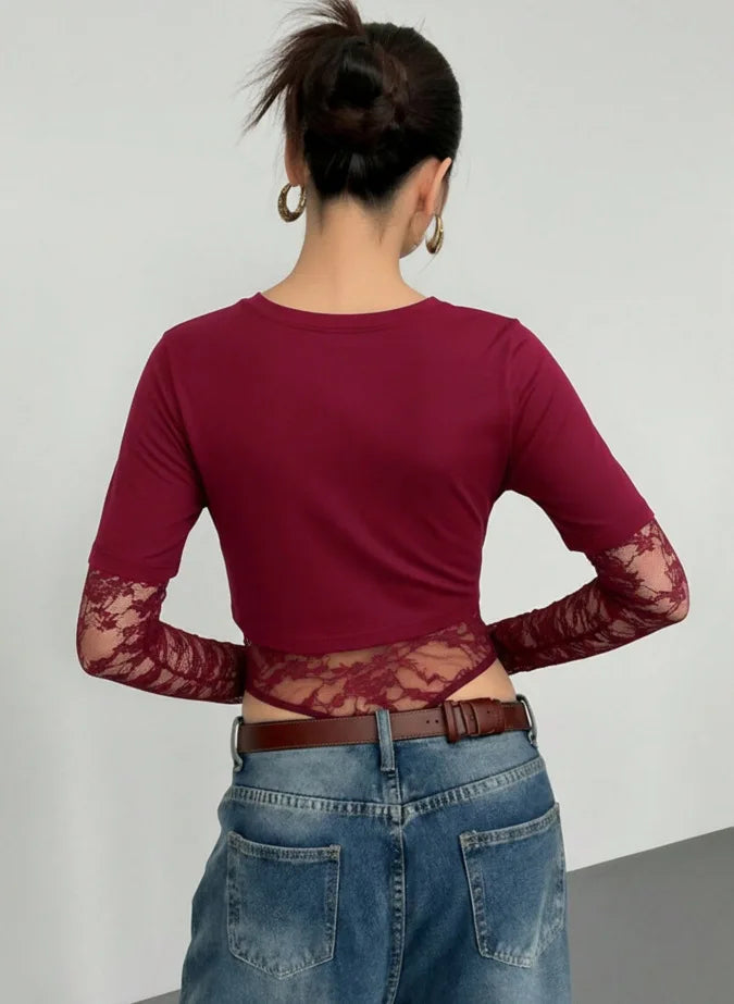 Portia - Elegant Lace Blouse