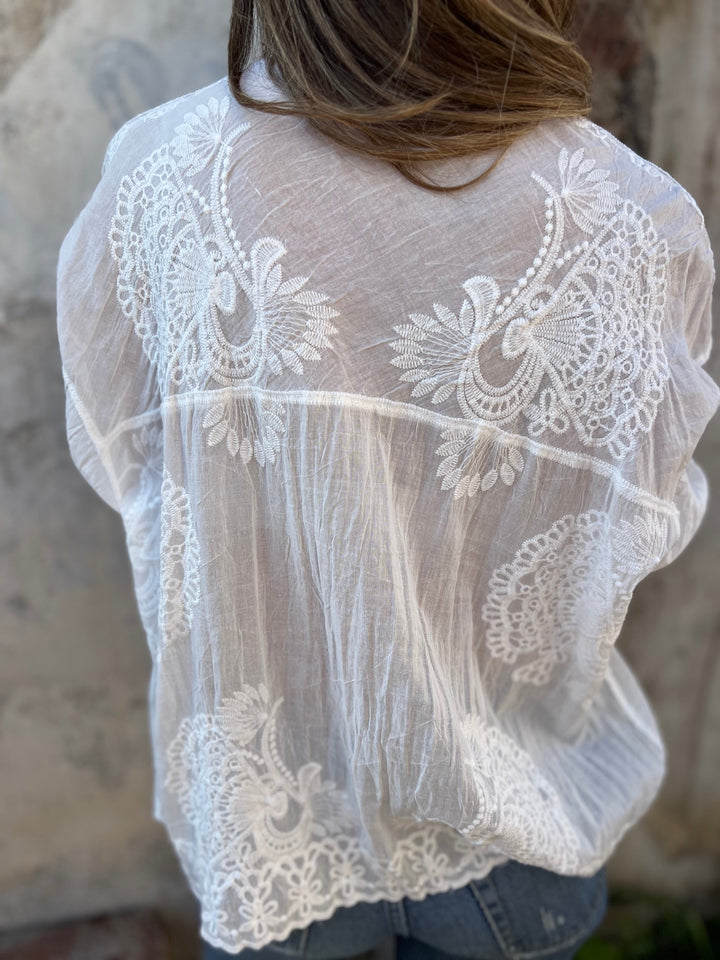 Heidi - Airy Embroidered Blouse