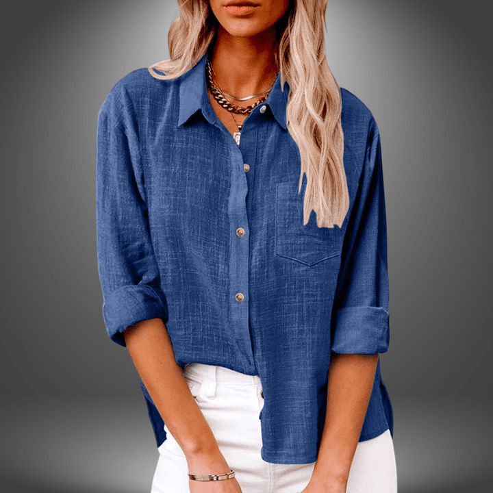 Thalia - Soft Linen Blouse