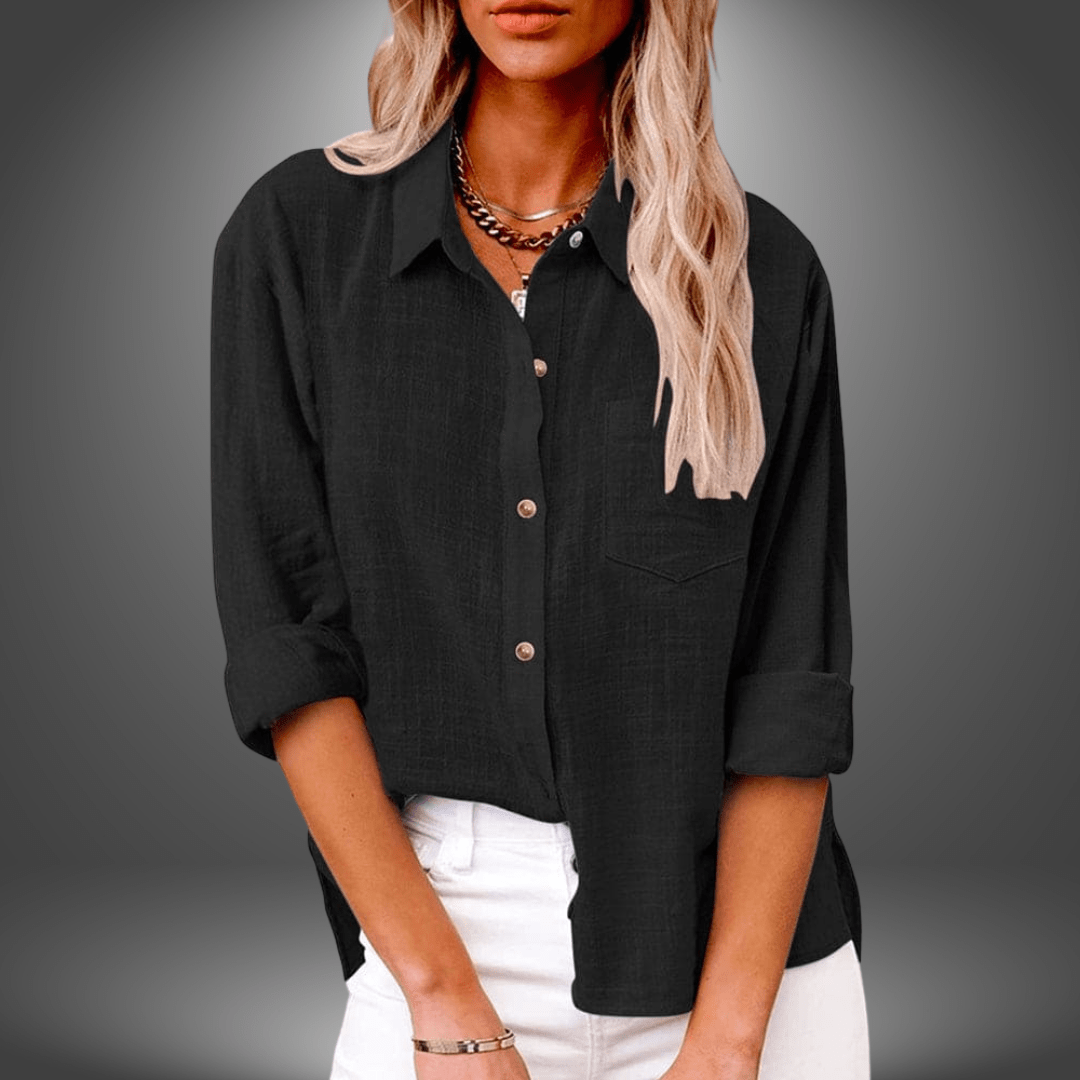 Thalia - Soft Linen Blouse