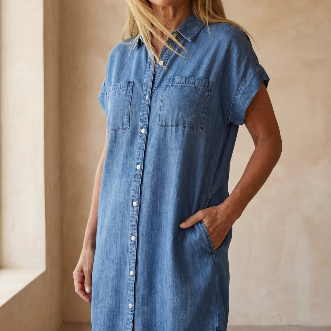 Naomi - Cozy Denim Dress