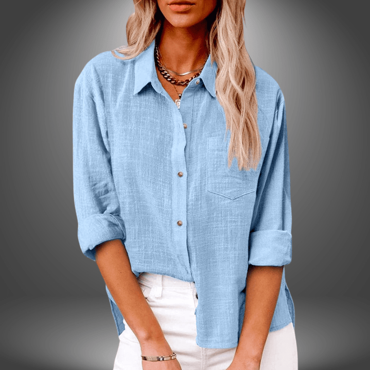 Thalia - Soft Linen Blouse