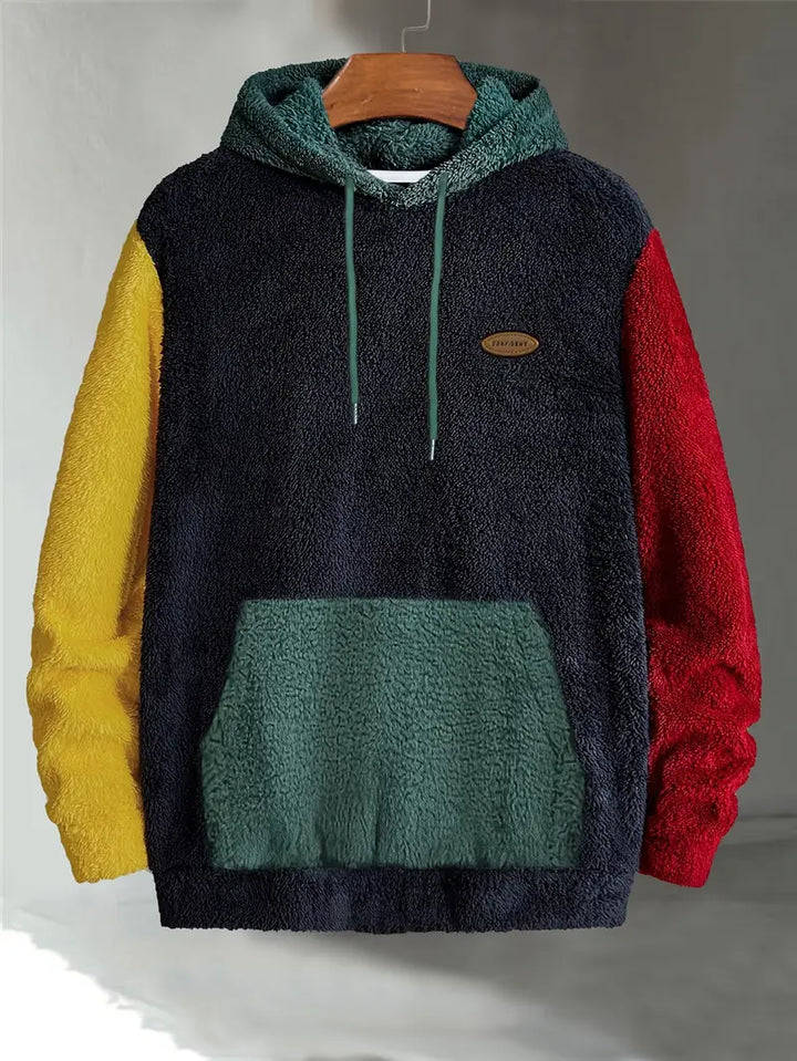 Elwood - Cozy Color-Blocked Hoodie