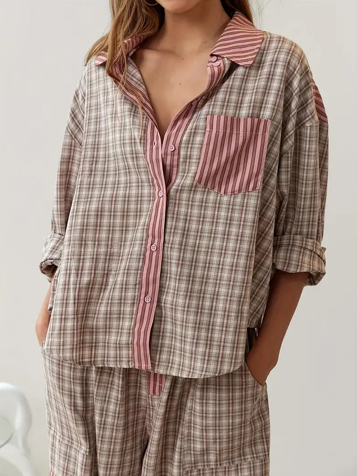 Marissa - Relaxed Plaid Ensemble