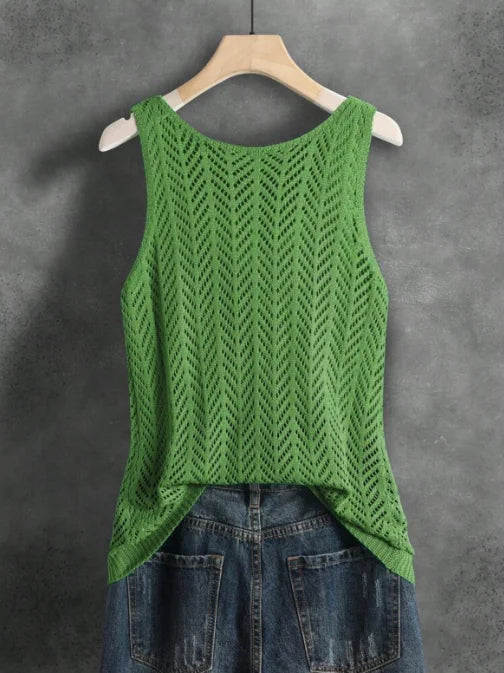 Usha - Breezy Knit Blouse