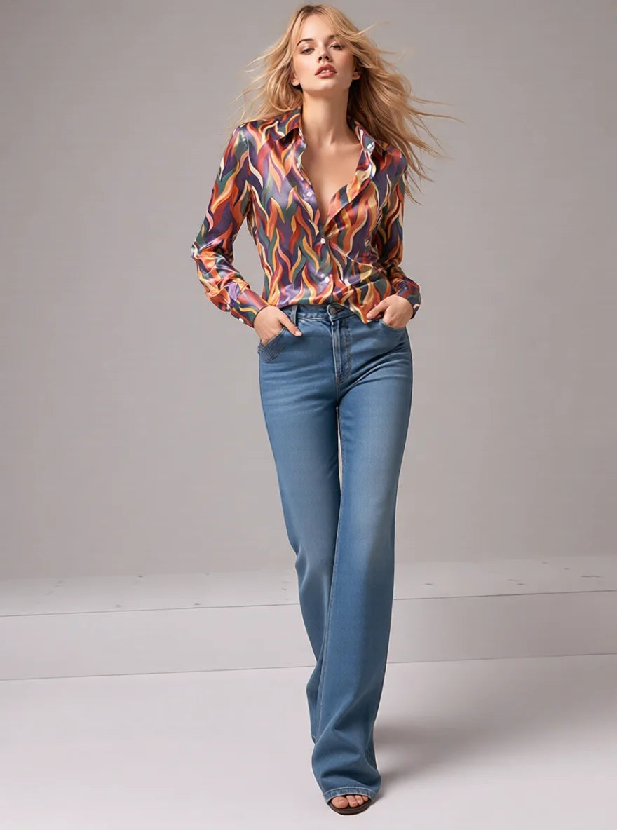 Yara - Sleek Satin Blouse