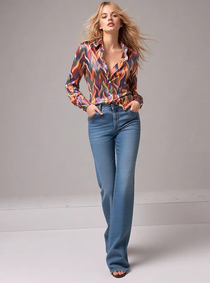 Yara - Sleek Satin Blouse