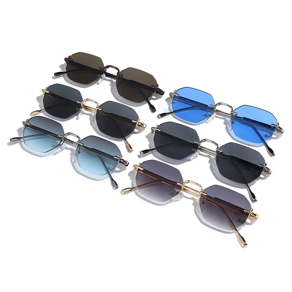 Yuri - Elegant Rimless Sunglasses
