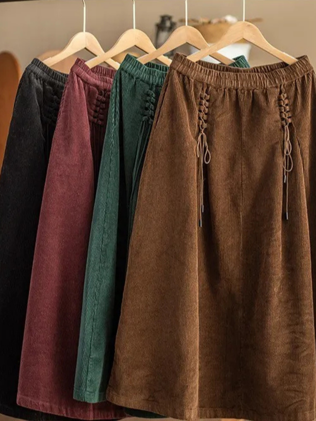 Candice - Cozy Corded Skirt
