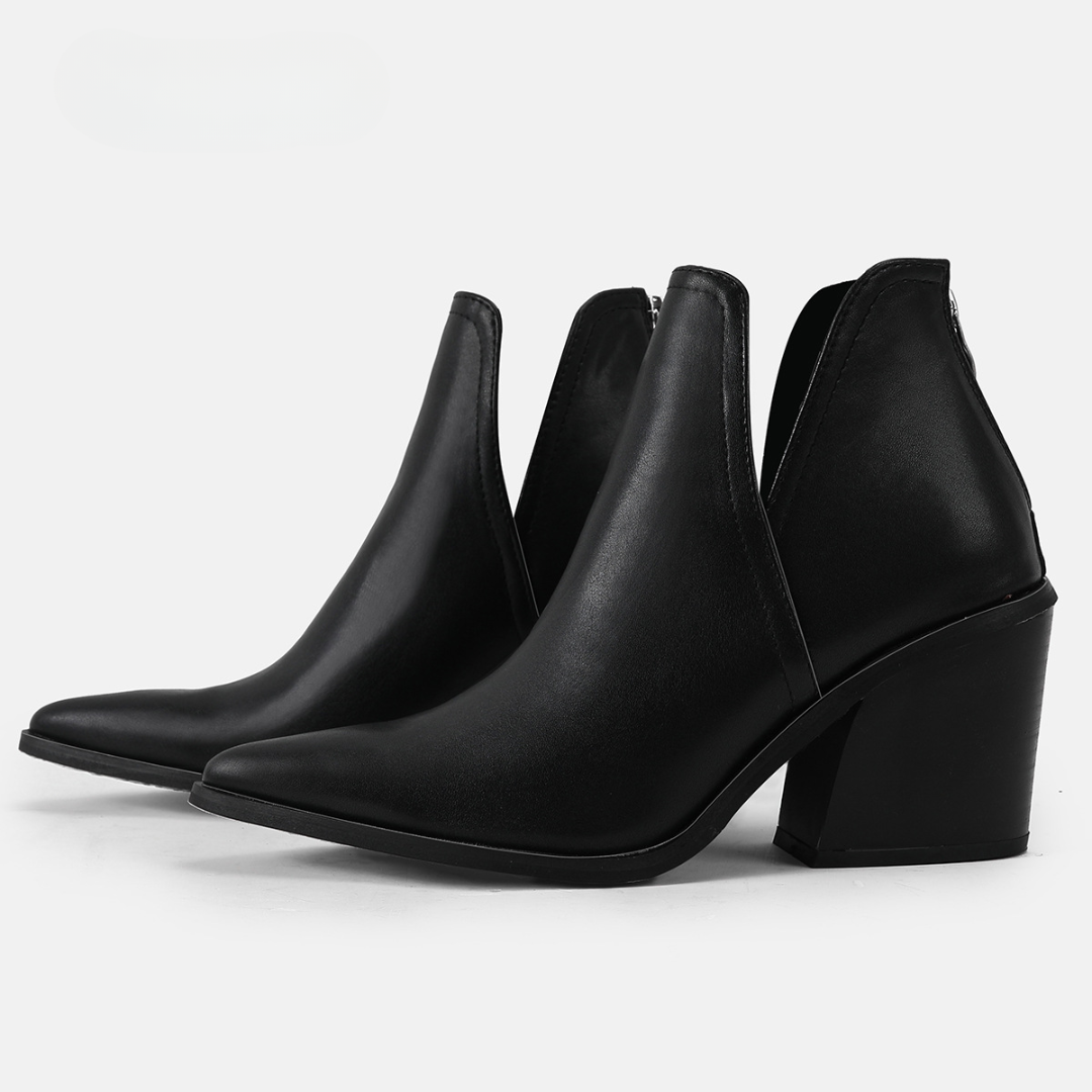 Quiana - Sleek Velvet Ankle Boot